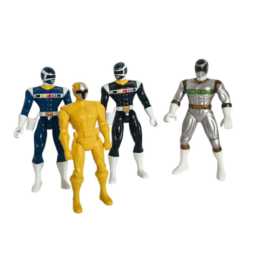 Power Rangers In Space Action Figure 4 pc Bandai '97 Collectible 5.5" Toys